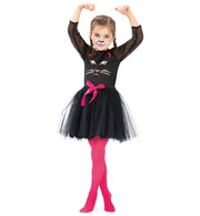 narrenwelt Kostüm Minka 2tlg Kleid Katze 104-128