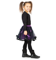 narrenwelt Kostüm Fledermaus Tüllrock Tutu Halloween 128-140