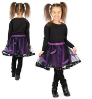 narrenwelt Kostüm Fledermaus Tüllrock Tutu Halloween 128-140