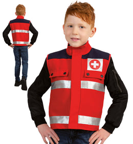 narrenwelt Weste Rettungssanitäter Spielweste Sani Notarzt Feuerwehr Kinder