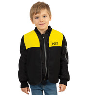 narrenwelt Spielweste Post Weste  Kinder Spiel-Weste Postbote Brieftröger Größe 116 N25-26