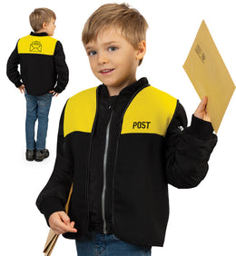 narrenwelt Spielweste Post Weste  Kinder Spiel-Weste Postbote Brieftröger Größe 116 N25-26