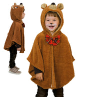 narrenwelt Kostüm Cape Bärchen Teddy Bär Umhang Poncho Baby