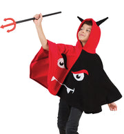 narrenwelt Cape Teufel Umhang Poncho Kinder Fasching