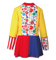 narrenwelt Kostüm Clownjacke Pompon Clown Damen Jacke Party Event Fasching