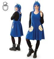 narrenwelt Kostüm Keks - Kleid Keksmonster Damen Fasching