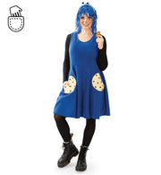 narrenwelt Kostüm Keks - Kleid Keksmonster Damen Fasching