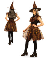 narrenwelt Kostüm Hexe Liliosa Kleid Hexenkleid Damen Motto Party Event Fasching Karneval