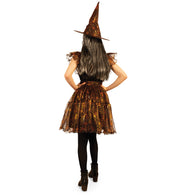 narrenwelt Kostüm Hexe Liliosa Kleid Hexenkleid Damen Motto Party Event Fasching Karneval