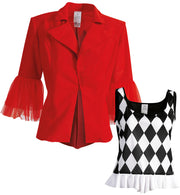 narrenwelt Kostüm Harlekin  klassisch, schrill und faszinierend Damen Kostüm 36-42 Fasching