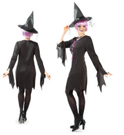 narrenwelt Kostüm Hexe Runa – Mystisch und Verführerisch Hexenkleid Damen Motto Party Event Fasching Karneval