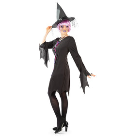 narrenwelt Kostüm Hexe Runa – Mystisch und Verführerisch Hexenkleid Damen Motto Party Event Fasching Karneval