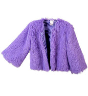 narrenwelt Jacke Violet Glamour Oberteil in Flausch Lila Party Fasching Cosplay