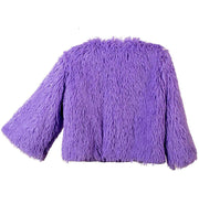 narrenwelt Jacke Violet Glamour Oberteil in Flausch Lila Party Fasching Cosplay