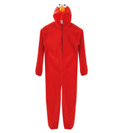 narrenwelt Kostüm Kuschelmonster Overall rot Kapuze Augen und Nase Cosplay Fasching L + XXL