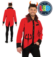 narrenwelt LED Sakko Teufel – Teuflisch gut im Rampenlicht Event Motto Party Halloween Cosplay Fasching