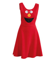 narrenwelt Latzrock Elmi  Kleid Damen Trägerrock rot  Clown Zirkus Motto Party Event Cosplay Fasching S-L