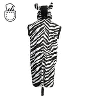 narrenwelt Kostüm Zebra Overall im Streifenlook  Fasching Motto Party Event Cosplay M-XL