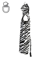 narrenwelt Kostüm Zebra Overall im Streifenlook  Fasching Motto Party Event Cosplay M-XL