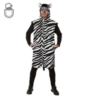 narrenwelt Kostüm Zebra Overall im Streifenlook  Fasching Motto Party Event Cosplay M-XL