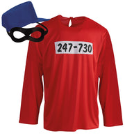 narrenwelt Kostüm Knacki Oberteil rot + Mütze + Maske Gr M Karneval