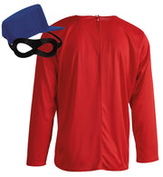 narrenwelt Kostüm Knacki Oberteil rot + Mütze + Maske Gr M Karneval