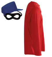 narrenwelt Kostüm Knacki Oberteil rot + Mütze + Maske Gr M Karneval