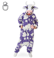 narrenwelt Kostüm Kuh Kunigunde Overall lla/weiß Kuhflecken  Fasching Motto Party Event Cosplay