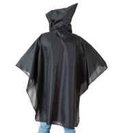 narrenwelt Kostüm Cape Scary Umhang mit Kapuze Erwachsene Halloween Fasching Event