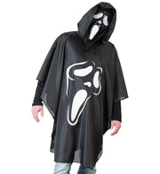 narrenwelt Kostüm Cape Scary Umhang mit Kapuze Erwachsene Halloween Fasching Event