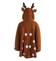 narrenwelt Kostüm Cape Reh Poncho Damen Erwachsene Fasching Karneval