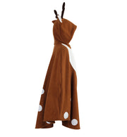 narrenwelt Kostüm Cape Reh Poncho Damen Erwachsene Fasching Karneval