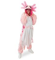 narrenwelt Kostüm Axolotl Overall Einheitsgröße  Unisex Fasching  Cosplay