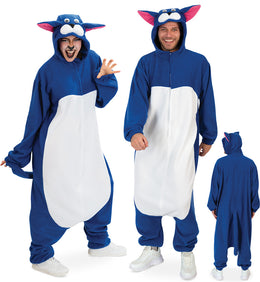 narrenwelt Kostüm Kater Thommi Overall Katze Einheitsgröße Unisex Fasching Cosplay