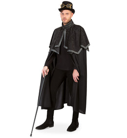 narrenwelt Kostüm Umhang Degenhard Mantel lang Event Fasching Steampunk Theater