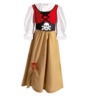 narrenwelt Piratin Damen Kleid mit Gürtel auch große Größen Gr. 36 - 50