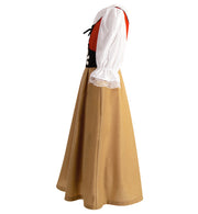 narrenwelt Piratin Damen Kleid mit Gürtel auch große Größen Gr. 36 - 50