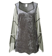 narrenwelt Kostüm Fledermaus Kleid Kostüm Vampir Vamp Damenkostüm Horror Halloween Damen Kleid Gr. 36 - 42