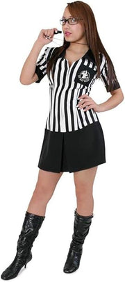 narrenwelt Kostüm Schiedsrichterin Damen Kleid Verkleidung mit Stil Sport Motto Party Event Fasching Karneval