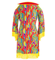 narrenwelt Hippie Liz Damenkostüm Damen Kleid 1tlg. Gr. 34 - 42