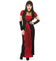 narrenwelt Kostüm Kleid Davina Gothic Grand Dame Davina  Halloween Hexe Damenkleid