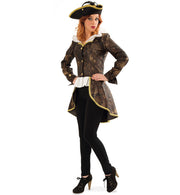 narrenwelt Kostüm Leonore Damen Jacke mit Bluseneinsatz Steampunk Gr. 36-42