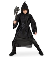 narrenwelt Kostüm Black Reaper Henker Sensemann Gr 128/140 PB Kutte mit Kapuze + Gürtel Halloween Fasching
