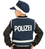 narrenwelt Spielweste Polizei blau Kinder Weste Polizist Polizeiweste 104 - 140