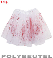narrenwelt  Tüllrock mit Kunstblut – Horror-Tutu Tüll-Rock Halloween Tütü Erwachsene Motto Cosplay