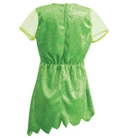 narrenwelt Fee Elfe Lilyane 104 - 128 Mädchen Kleid grün Pannesamt Kinder-Kostüm Fasching