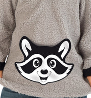 narrenwelt Kostüm Waschbär Rikki 1tlg. Kinder Oberteil Tier mit Kapuze