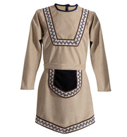 narrenwelt Kostüm Indianer Mohikaner Apache Mädchen Kleid mit Gürtel 116-152