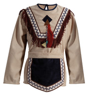 narrenwelt Kostüm Indianer Junge Mohikaner Apache 2tlg mit Gürtel Kinderkostüm  116-164