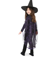 narrenwelt Kostüm Spinnencape lila Cape Kinder Halloween Party Fasching 128-164